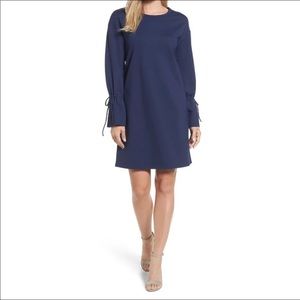 NWOT Halogen Navy Tie Sleeve Shift Dress
